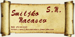 Smiljko Maćašev vizit kartica